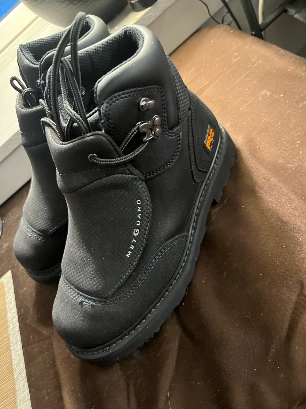 Timberland pro black Met Guard Work Boots size 9